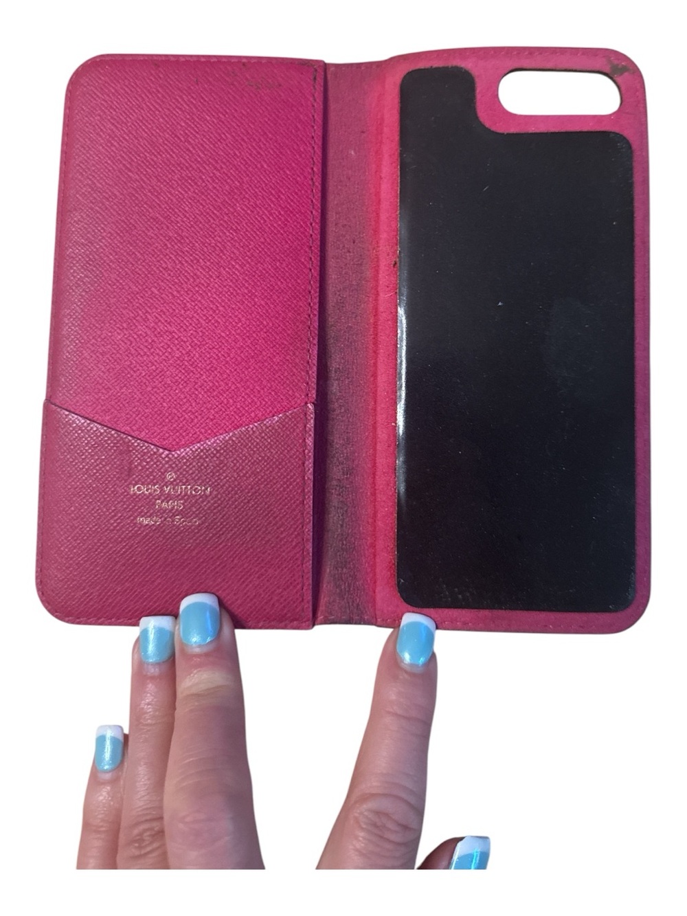 Louis Vuitton Monogram Phone Case in Brown with Pink Interior iPhone 7 - Picture 3 of 3